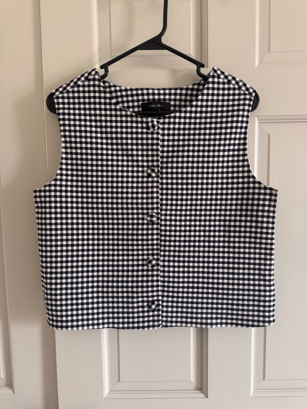 Autres Filles gingham vest S